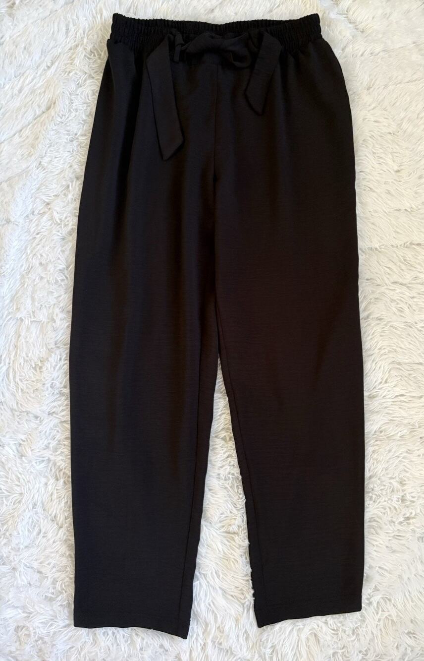 Soho Women’s L Black, Flowy Soft Waist Pants. Comf, Lightweight, Pretty